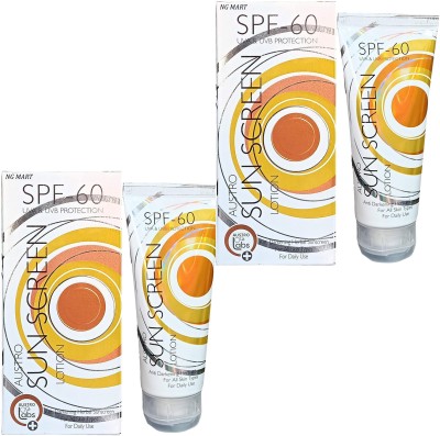 NG MART NG AUSTRO SUNSCREEN LOTION SPF 60 PACK OF - 2(120 g)