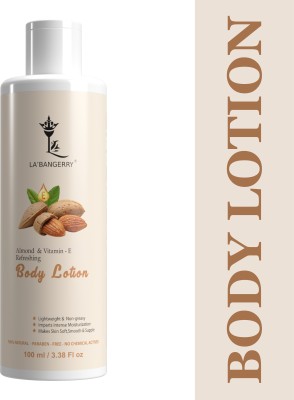 La'bangerry Almond Body Lotion | For Soft, Nourishing and Glowing Skin | Pack Of 1(100 ml)