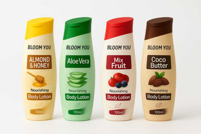 BLOOM YOU Complete Care Body Lotion Pack – 4 Fragrance Collection(400 ml)
