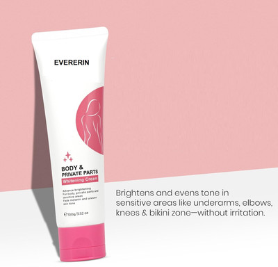 EVERERIN Body & Private Parts Whitening Cream for Dark Body Parts1(100 ml)