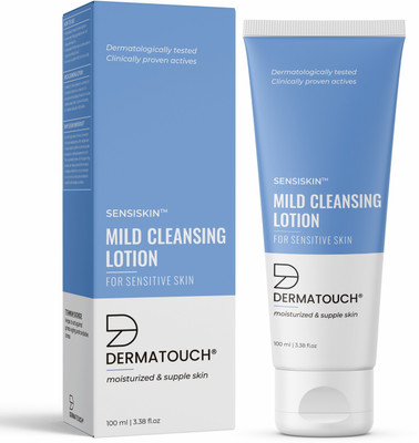 Dermatouch Mild Cleansing Lotion for Sensitive Skin| Moisturized Skin with Titanium Dioxide(100 ml)