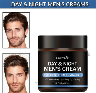 smartdrops Men's Day & Night Cream for Skin Brightening Anti-Pigmentation & Sun Protection(50 g)