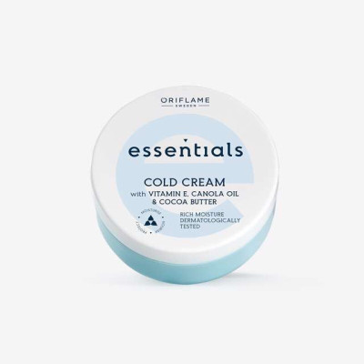 Oriflame Essentials Cold Cream with Vitamin E, Canola Oil & Cocoa Butter(75 g)