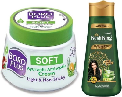 BOROPLUS Ayurvedic Light & Non Sticky Antiseptic Soft Cream 100ml+50ml Shampo Free(100 ml)