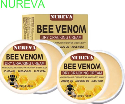 nureva Bee Venom Cream for Dry Cracked Skin Pack of 2(100 g)