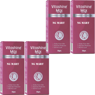 NG MART VITASHINE MAX CREAM FOR SKIN WHITENING & LIGHTNING PACK OF - 4(200 g)