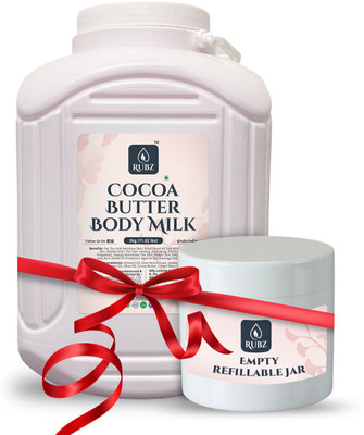 Rubz Cocoa Butter Body milk | Cocoa Butter Body Lotion for Very Dry Skin(5000 ml)