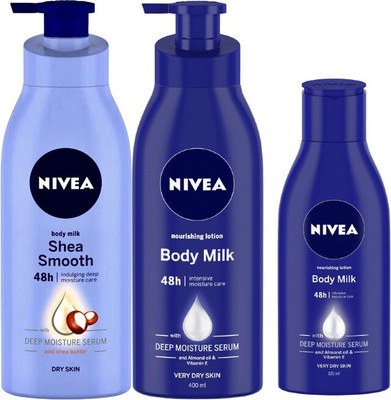 NIVEA Shea Smooth Body Lotion For Dry Skin_Body Milk Nourishing Body Lotion(1120 ml)