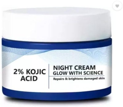 KIRJA 2% Kojic Acid Glow Fusion Formula Night Cream for Toned and Bright Skin(50 g)