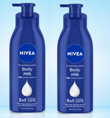 NIVEA Body Lotion Nourishing Body Milk with Almond Oil with Vitamin E(800 ml)