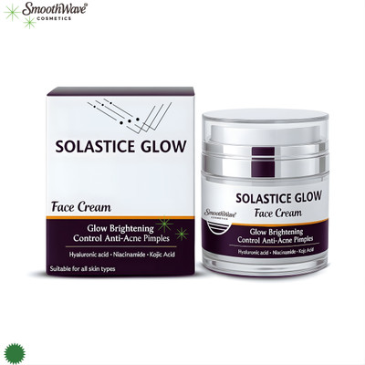 SmoothWave Cosmetics Solastice Glow Face Cream for Brightening, Anti-Acne, Pimple Control b.92(50 g)