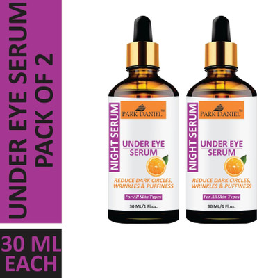 PARK DANIEL Under Eye Serum Enriched with Vitamin C, B3 & E with Anti Wrinkle Benefits Combo pack of 2 Bottles of 30 ml(60 ml)(60 ml)