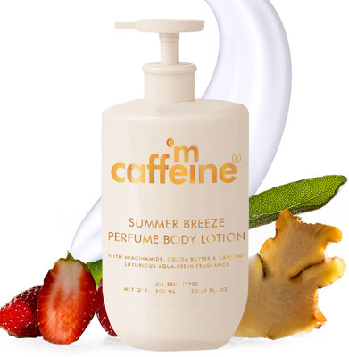 mCaffeine Summer Breeze Perfume Body Lotion with Niacinamide, Cocoa Butter & Shea Butter(600 ml)