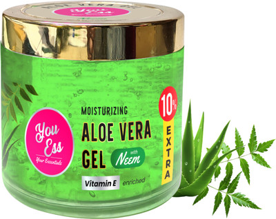 you ess | Premium Aleo Vera Gel With Neem Enriched with Vitamin E(100 ml)