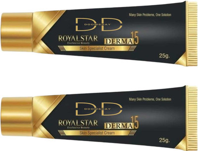 DOOMSDAY ROYALSTAR DERMA 15 SPECIALIST CREAM FOR EXCLUSIVE BEAUTY SKIN PACK OF 25g x 2(50 g)