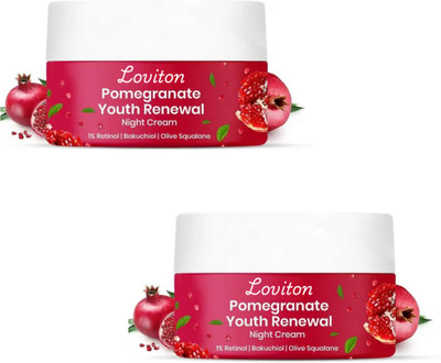 loviton Pomegranate Youth Renewal Night Cream with Retinol & Bakuchi(100 g)