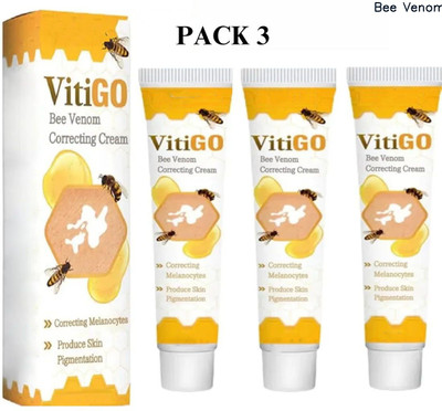 Bee Venom Vitigo Day Cream for Bright Face Skin and Faded Spots Daily Use(60 g)