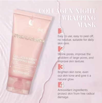 Deeparth MediKub Collagen Wrapping Hydration Mask - Firming Peel Off Night -/(Pack-1)(75 ml)