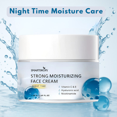 smartdrops Anti-Ageing Vitamin-C Night Repair Face Cream Wrinkle Filler Deep Moisturizer(50 g)