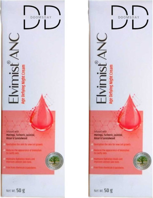 DOOMSDAY ELVIMIST ANC AGE DEFYING NIGHT CREAM FOR INSTANT GLOW SKIN PACK OF- 50g X 2(100 g)
