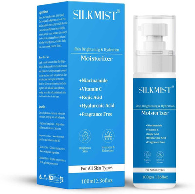 SILKMIST Skin Brightening & Hydration Moisturizer with Niacinamide & Vitamin C – 100g(100 g)