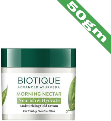 BIOTIQUE Morning Nectar Nourish & Hydrate Moisturizing Cold Cream 50gm(50 g)