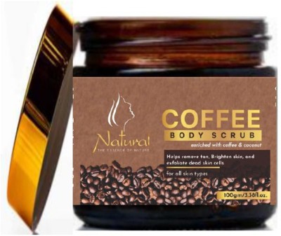 NATURAL Coffee Body Scrub, Tan Removal & Soft-Smooth Skin(100 g)