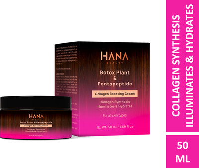 Hana Beauty Collagen Boosting Cream | Deep Moisturizer with AHA for Wrinkles & Fine Lines(50 ml)