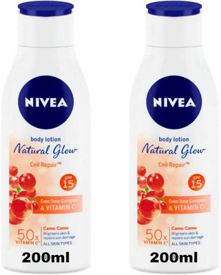 NIVEA Natural Glow Cell Repair 200ml Set of 2(400 ml)