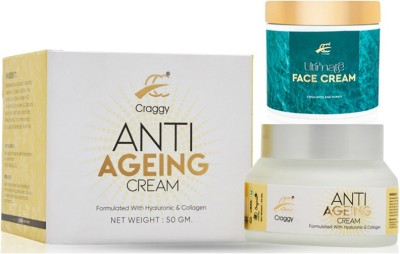 craggy cosmetic Anti Ageing Cream & Face Cream For Men's & Women's (Pack of 2)(125 g)