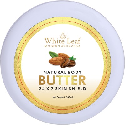 White Leaf Body Butter for Moisturising enriched with Sweet Alomond, & Aloe Vera(100ML)(100 g)