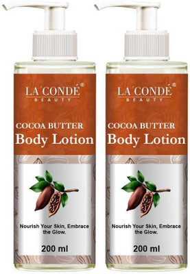 La'Conde Winters Long Lasting Cocoa Butter Body Lotion 24Hrs Moisturization 200ML X 2(400 ml)