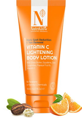Nutriglow Advanced Organics Vitamin C Lightening Deep Moisture, Brightening Body Lotion(150 ml)