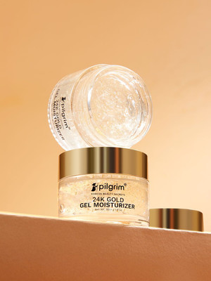 Pilgrim 24k Gold Gel Moisturizer with Hyaluronic Acid & Alpha Arbutin(50 g)