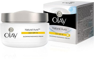 OLAY Natural Aura Day Cream with Vitamin B3, Pro B5, E and SPF 15(50 g)