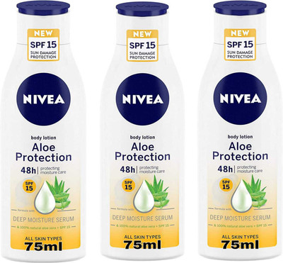 NIVEA Aloe Protection Body Lotion 75 Ml 3(225 ml)