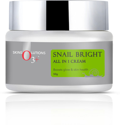 O3+ Snail Mucin Bright All-In-1 Cream for Boosting Glow & Skin Health Moisturizer(50 g)