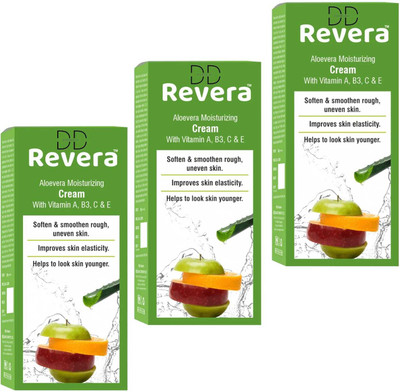 DOOMSDAY REVERA MOISTURIZING CREAM WITH ALOEVERA ,VITAMIN E,B3 C&E SKIN PACK OF(100g X 3)(150 g)