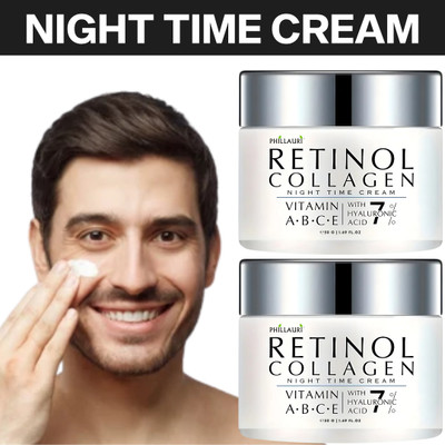 Phillauri Collagen & Retinol Face Cream | Lightweight Moisturizer | For Men & Women(100 g)