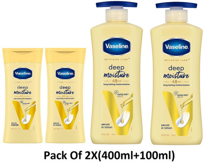 Vaseline Deep Moisture Lotion 2X(400ml+100ml)(1000 ml)