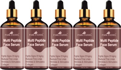 PARK DANIEL Multi Peptide Anti-Aging Face Serum For Collagen Boosting (30ml) Pack of 5(150 ml)