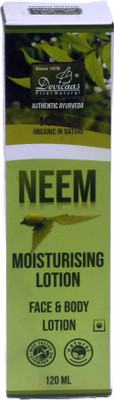 devicas NEEM MOISTURISING Face and Body Lotion | Made Specially for Oily to Normal Skin(120 ml)