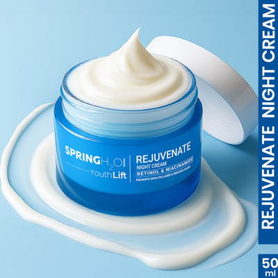 SPRING H2O Youth Lift Rejuvenate Night Cream Promote Skin Collagen & Reduces Scars(50 ml)