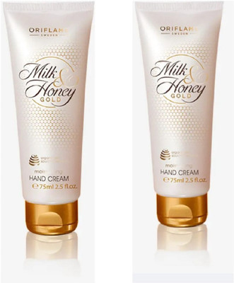 Oriflame Sweden Milk & Honey Gold Moisturising Hand Cream (COMBO)75*2=150(150 g)