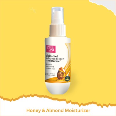 pink tone HONEY ALMOND MOISTURIZER / BODY LOTION(100 ml)