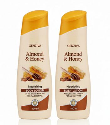 Genziva Almond & Honey Nourishing Body Lotion - Deep Nourish Body Lotion(200 ml)
