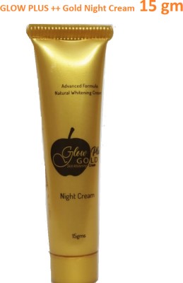 Glow plus Gold ++ ADVANCED FORMULA SKIN WHITENING NIGHT CREAM(15 g)