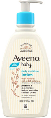 Aveeno Baby Daily Moisturizing Lotion| Protect & moisturize baby's sensitive skin for 24 hrs(532 ml)