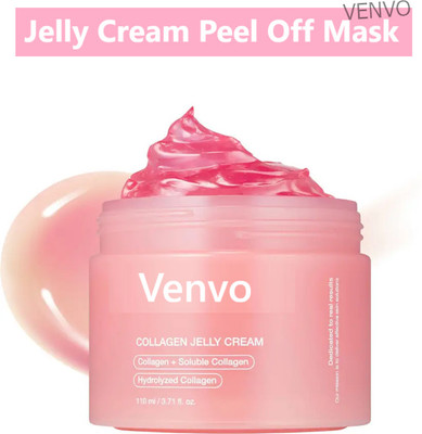 venvo Collagen Glow Boost Mask | Korean Peel Off Jar for Fresh Skin(50 ml)