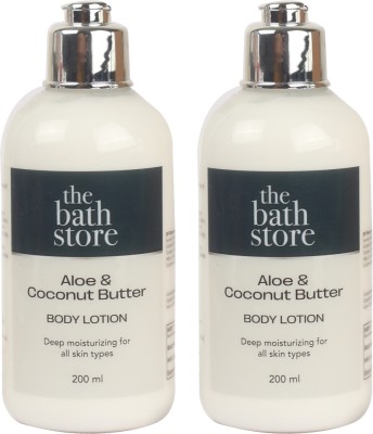 The Bath Store Aloe & Coconut Butter Body Lotion - 200ml (Pack of 2)(400 ml)